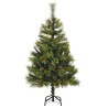 Sapin de Noël artificiel avec branches pliables et cônes 150 cm 541167541167