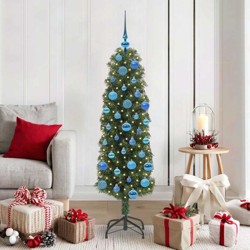 Sapin de Noël artificiel Vert 150 cm PVC et acier et plastique 541180541180