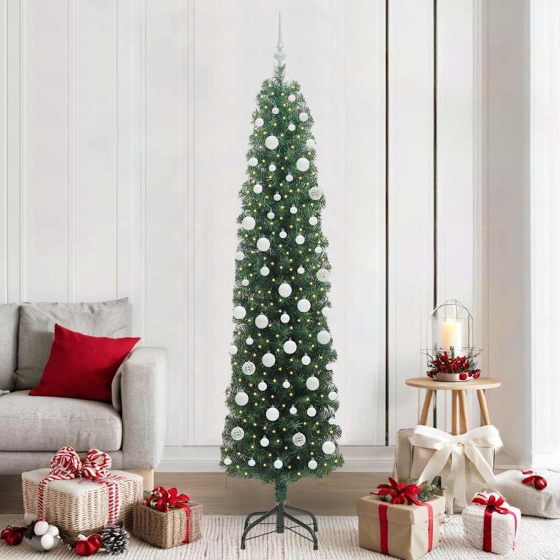 Sapin de Noël artificiel Vert 210 cm PVC et acier et plastique 541181541181
