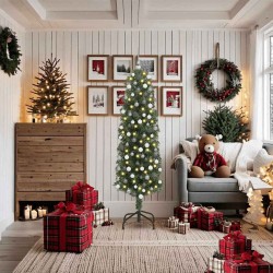 Sapin de Noël artificiel Vert 180 cm PVC et acier et plastique 541183541183