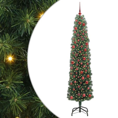 Sapin de Noël artificiel Vert 180 cm PVC et acier et plastique 541184541184
