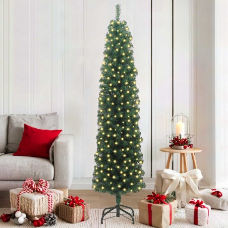 Sapin de Noël artificiel Vert 180 cm PVC et acier et plastique 541185541185