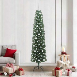 Sapin de Noël artificiel Vert 210 cm PVC et acier et plastique 541186541186