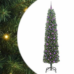 Sapin de Noël artificiel Vert 210 cm PVC et acier et plastique 541187541187