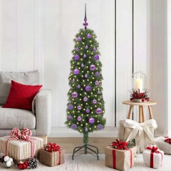 Sapin de Noël artificiel Vert 150 cm PVC et acier et plastique 541190541190