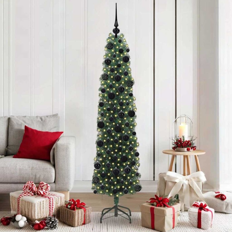 Sapin de Noël artificiel Vert 180 cm PVC et acier et plastique 541191541191