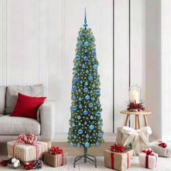 Sapin de Noël artificiel Vert 180 cm PVC et acier et plastique 541193541193