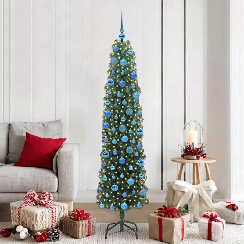 Sapin de Noël artificiel Vert 180 cm PVC et acier et plastique 541193541193