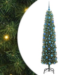 Sapin de Noël artificiel Vert 180 cm PVC et acier et plastique 541193541193