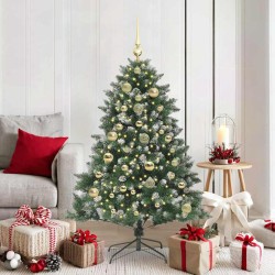 Sapin de Noël artificiel Vert 150 cm PVC, plastique et acier 541195541195