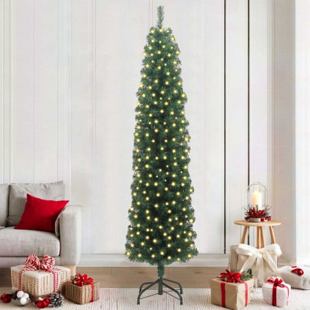 Sapin de Noël artificiel Vert 210 cm PVC et acier et plastique 541198541198