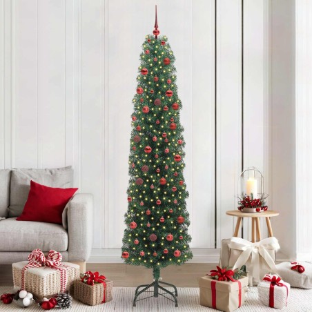Sapin de Noël artificiel Vert 210 cm PVC et acier et plastique 541201541201