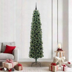 Sapin de Noël artificiel Vert 210 cm PVC et acier et plastique 541202541202