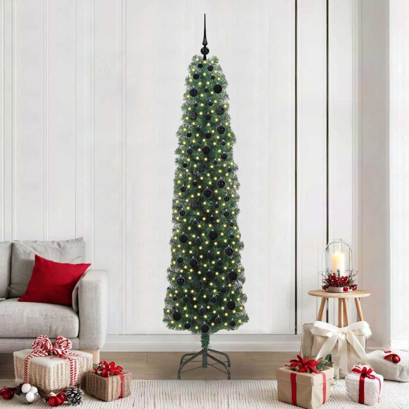 Sapin de Noël artificiel Vert 210 cm PVC et acier et plastique 541202541202