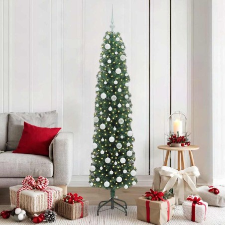Sapin de Noël artificiel Vert 180 cm PVC et acier et plastique 541204541204