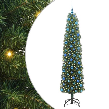 Sapin de Noël artificiel Vert 240 cm PVC et acier et plastique 541206541206