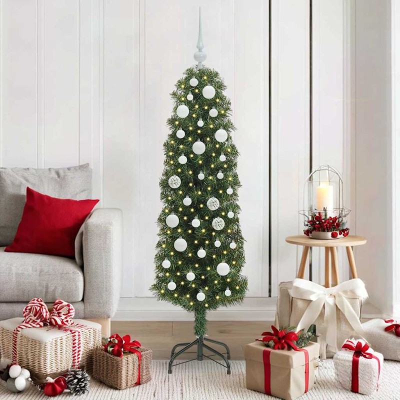 Sapin de Noël artificiel Vert 150 cm PVC et acier et plastique 541220541220
