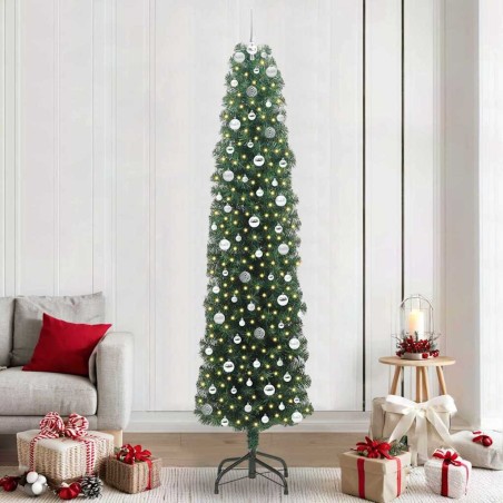 Sapin de Noël artificiel Vert 240 cm PVC et acier et plastique 541221541221