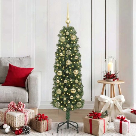 Sapin de Noël artificiel Vert 150 cm PVC et acier et plastique 541225541225