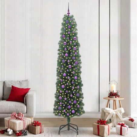 Sapin de Noël artificiel Vert 240 cm PVC et acier et plastique 541226541226
