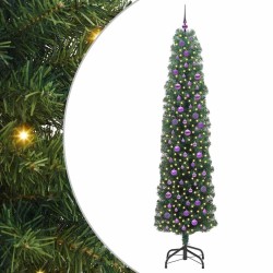 Sapin de Noël artificiel Vert 240 cm PVC et acier et plastique 541226541226