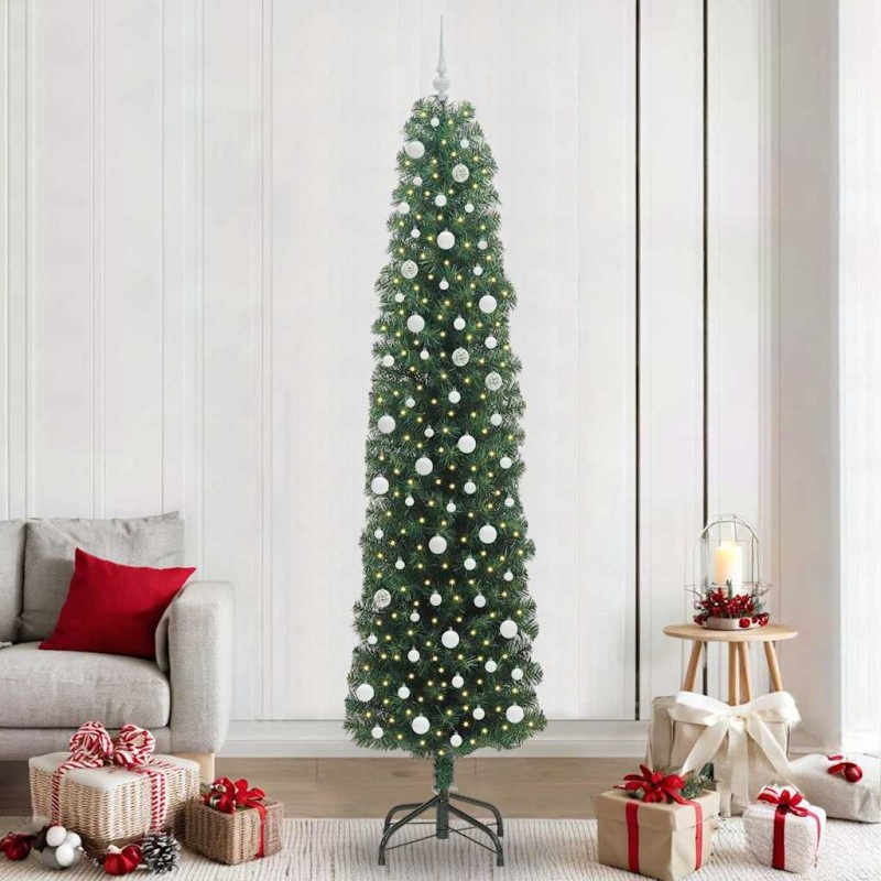 Sapin de Noël artificiel Vert 240 cm PVC et acier et plastique 541227541227