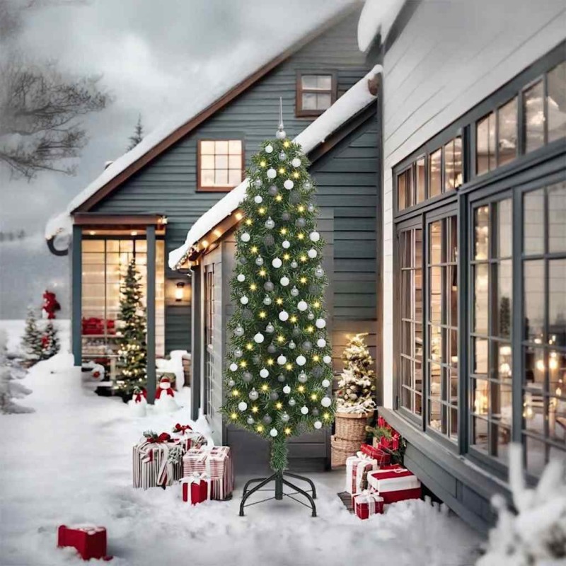 Sapin de Noël artificiel Vert 240 cm PVC et acier et plastique 541230541230