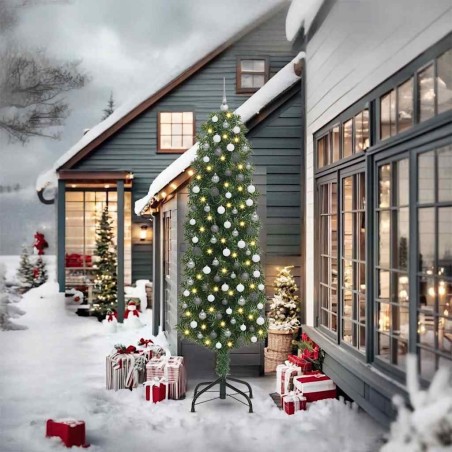 Sapin de Noël artificiel Vert 240 cm PVC et acier et plastique 541230541230