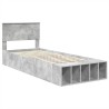 Cadre de lit Gris béton 90 x 200 cm Bois d'ingénierie 541239541239