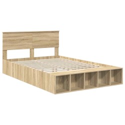 Cadre de lit Chêne Sonoma 160 x 200 cm Bois d'ingénierie 541253541253