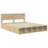Cadre de lit Chêne Sonoma 180 x 200 cm Bois d'ingénierie 541258541258