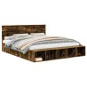 Cadre de lit Chêne fumé 180 x 200 cm Bois d'ingénierie 541259541259