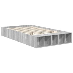 Cadre de lit Gris Sonoma 135 x 190 cm Bois d'ingénierie 541263541263