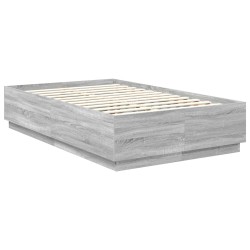 Cadre de lit Sonoma gris 135 x 190 cm Bois d'ingénierie 541269541269