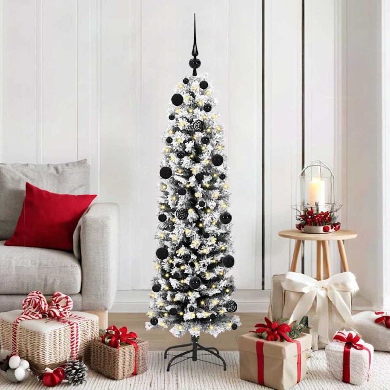 Sapin de Noël artificiel Vert 150 cm PVC et acier et plastique 541302541302