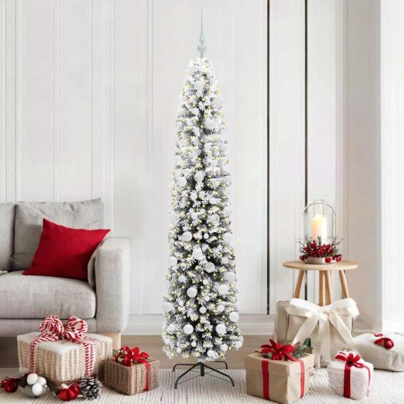 Sapin de Noël artificiel Vert 180 cm PVC et acier et plastique 541305541305