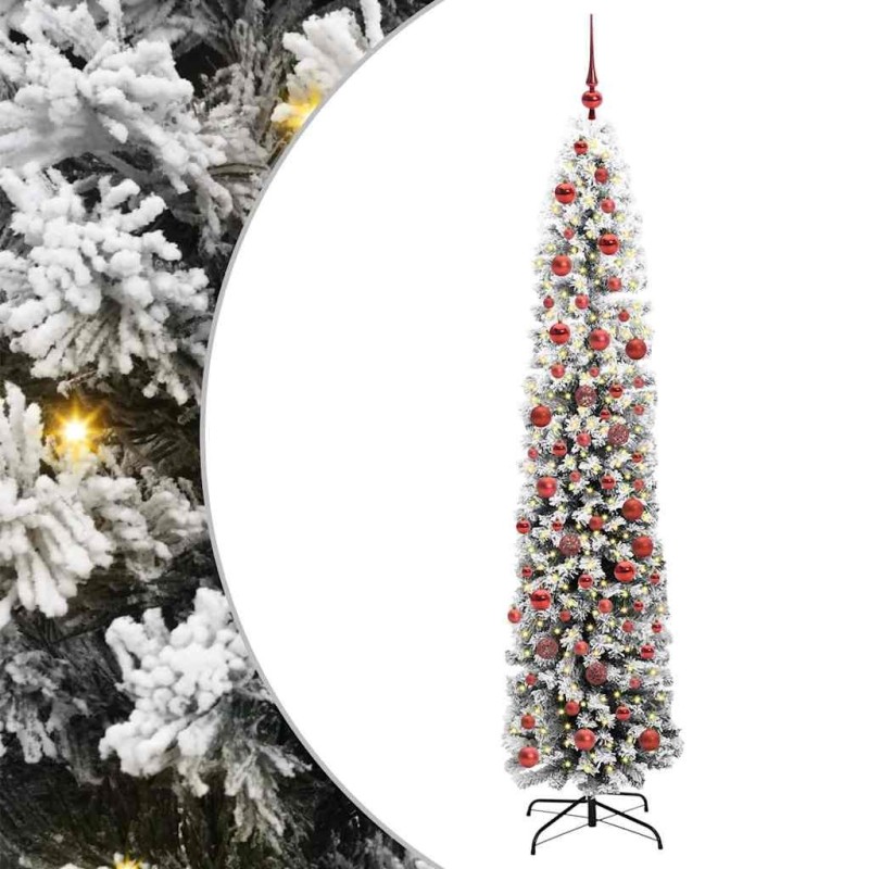 Sapin de Noël artificiel Vert 180 cm PVC et acier et plastique 541314541314