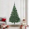 Sapin de Noël artificiel pré-éclairé Vert 210 cm PVC 541323541323