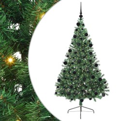 Sapin de Noël artificiel pré-éclairé Vert 210 cm PVC 541323541323
