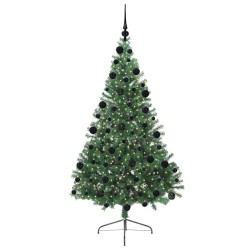Sapin de Noël artificiel pré-éclairé Vert 210 cm PVC 541323541323