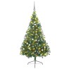 Sapin de Noël artificiel pré-éclairé Vert 210 cm PVC 541327541327