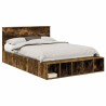 Cadre de lit Chêne fumé 150 x 200 cm Bois d'ingénierie 541330541330