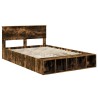 Cadre de lit Chêne fumé 150 x 200 cm Bois d'ingénierie 541330541330