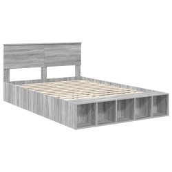Cadre de lit Gris Sonoma 150 x 200 cm Bois d'ingénierie 541331541331