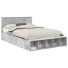 Cadre de lit Gris béton 140 x 190 cm Bois d'ingénierie 541332541332