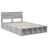 Cadre de lit Gris Sonoma 140 x 190 cm Bois d'ingénierie 541333541333