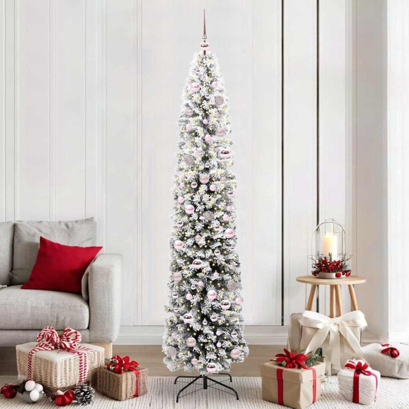 Sapin de Noël artificiel Vert 210 cm PVC et acier et plastique 541336541336