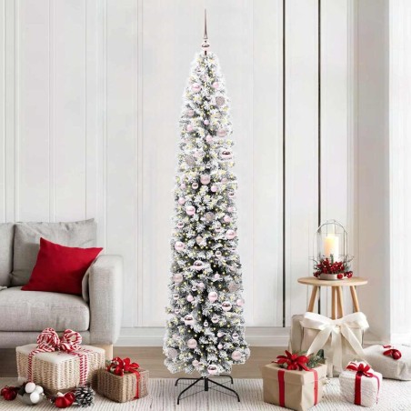 Sapin de Noël artificiel Vert 210 cm PVC et acier et plastique 541336541336