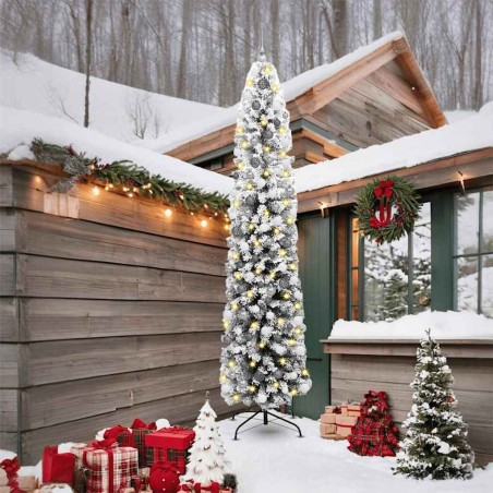 Sapin de Noël artificiel Vert 240 cm PVC et acier et plastique 541338541338