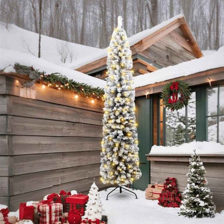 Sapin de Noël artificiel Vert 240 cm PVC et acier et plastique 541341541341